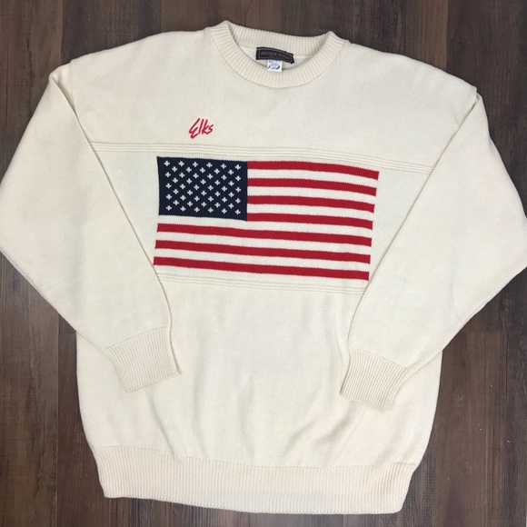 Andrew Rohan Other - Vintage Andrew Rohan Flag Sweater Size Large